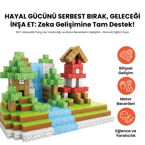 Manyetik Oyun Seti - 100 Parça