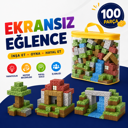 Manyetik Oyun Seti - 100 Parça
