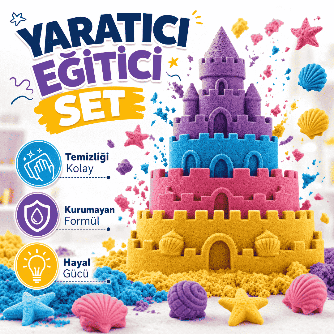 Eğitici Oyun Seti - Sihirli Kum